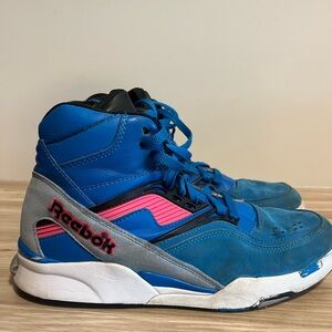 Reebok Pump Twilight Zone Sneakers | Men’s 9.5 | Blue/Pink/Black